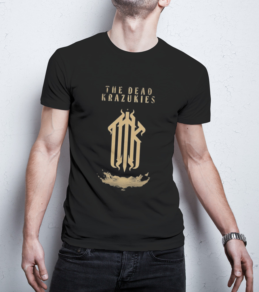 The Dead Krazukies Cipher Gold Monogram Band T-Shirt