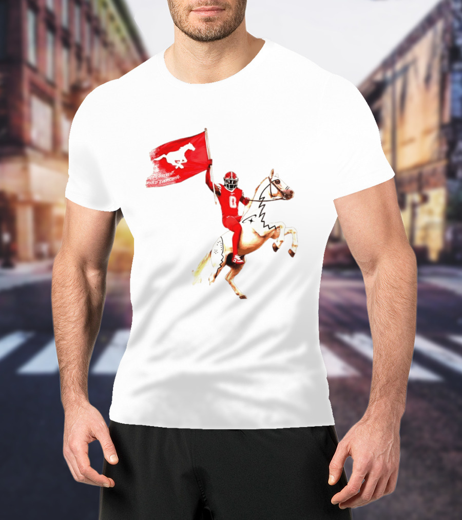 Calgary Stampeders Warhorse Adrian Greene Charity Flag Football T-Shirt