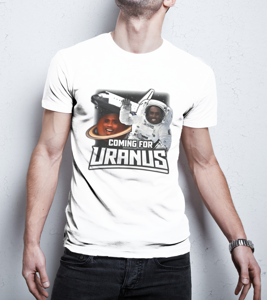 Coming For Uranus Astronaut Spaceship Humor T-Shirt