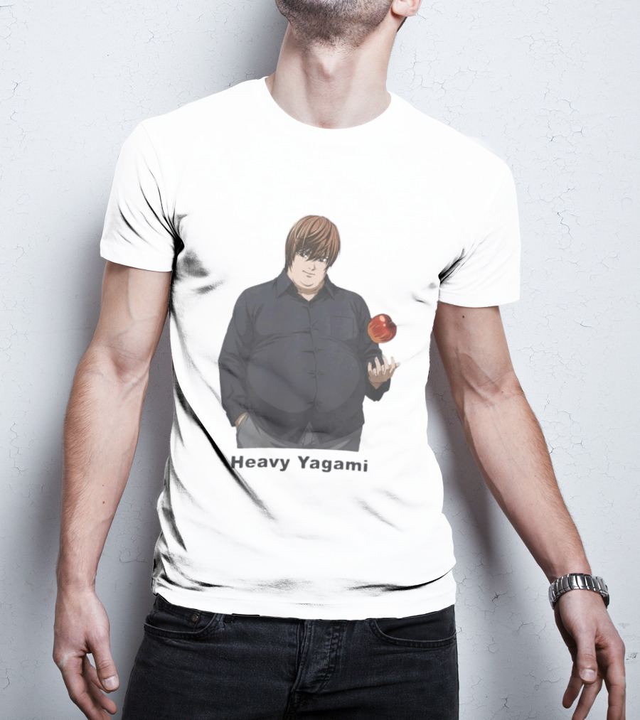 Heavy Yagami Light Death Note Apple T-Shirt
