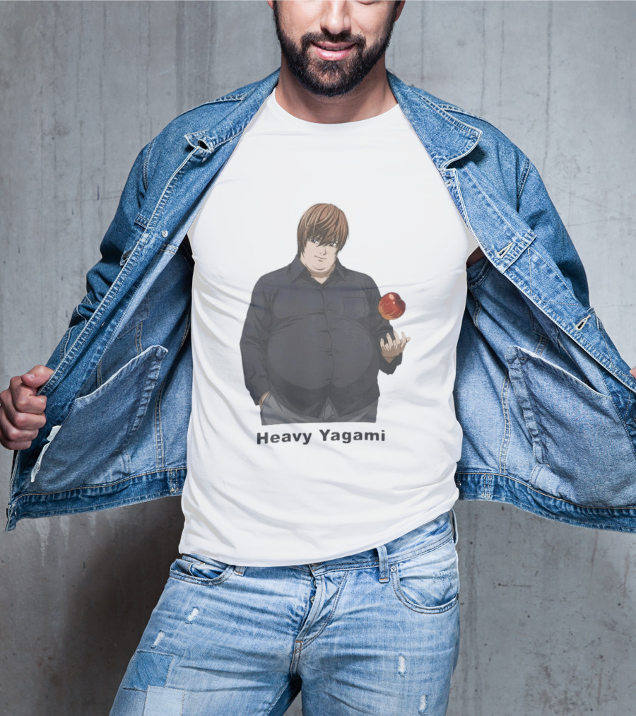 Heavy Yagami Light Death Note Apple T-Shirt
