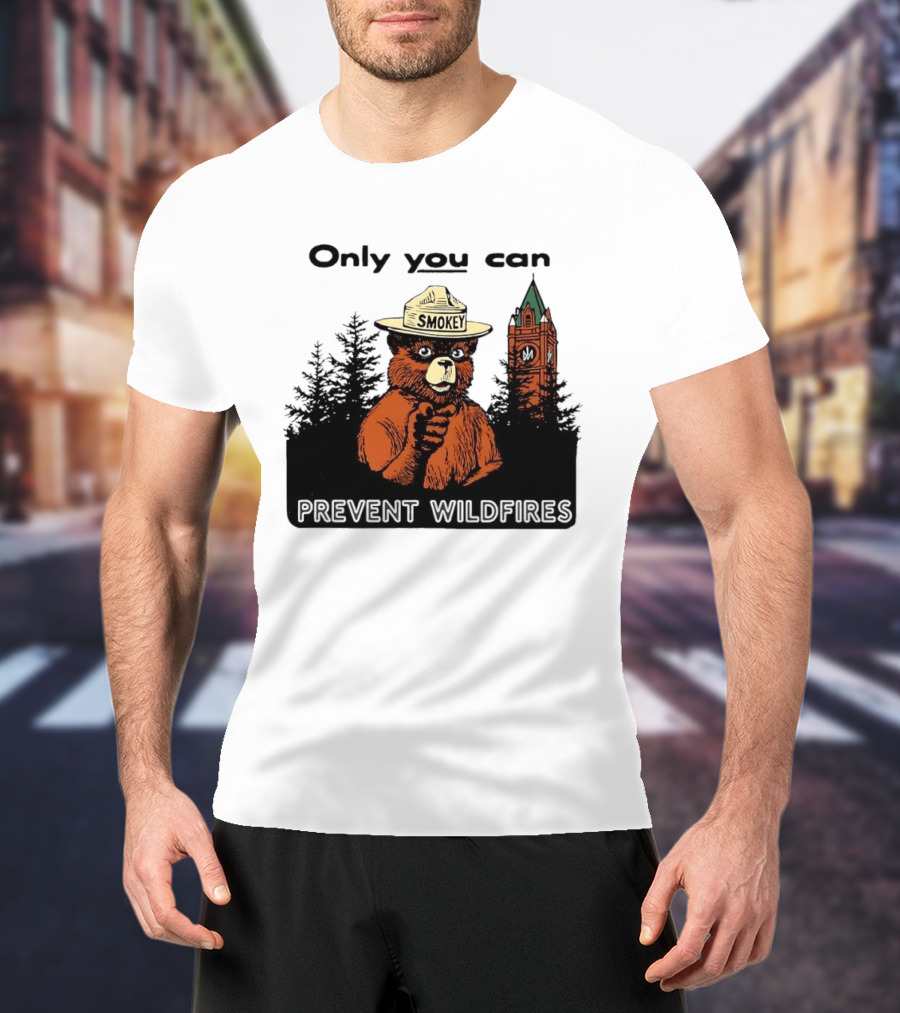 Only You Can Prevent Wildfires Smokey Bear X Montana Collaboration T-Shirt