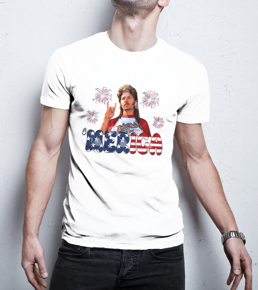 Joe Dirt 'Merica Fourth Of July Fireworks RockNRoll T-Shirt