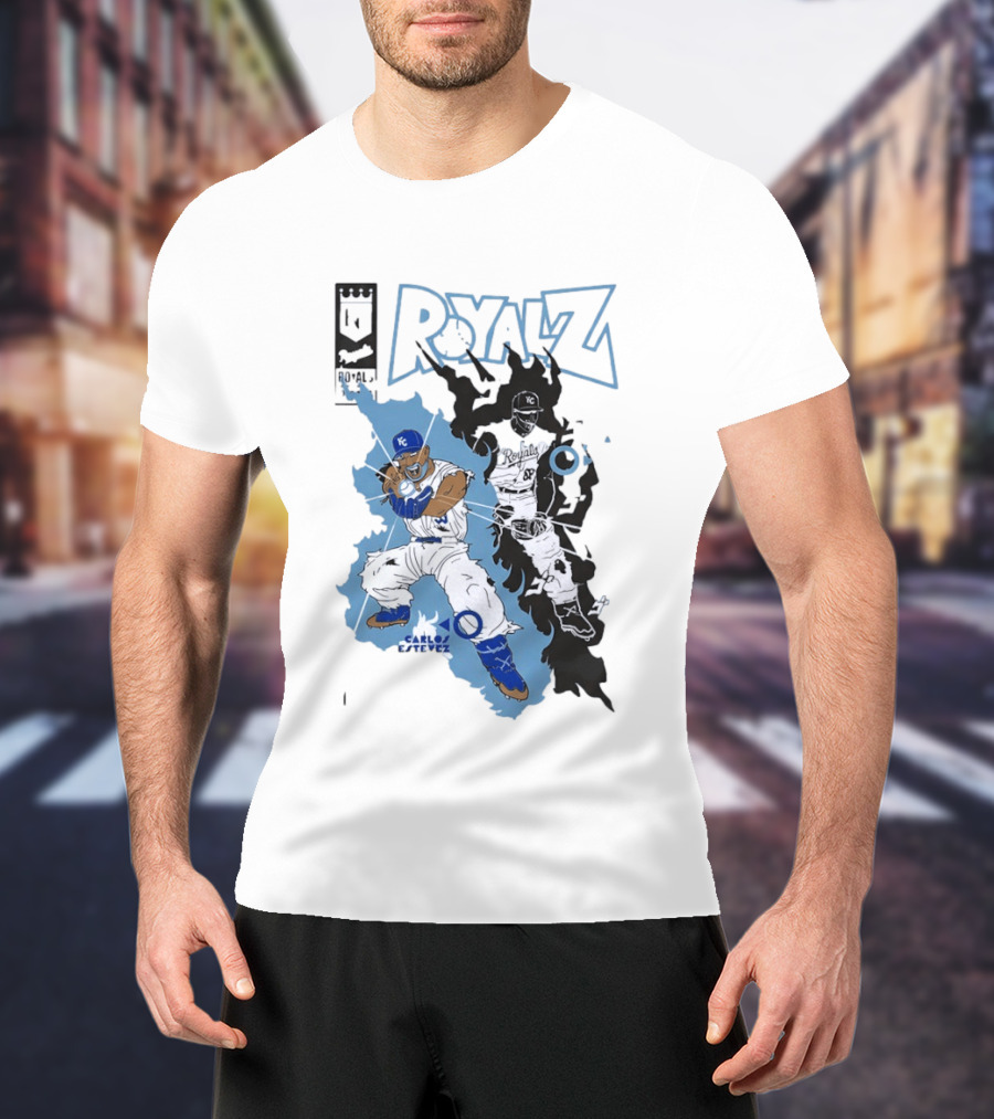Kansas City Royals Dragon Balls Anime Crossover 2026 Carlos Estevez T-Shirt