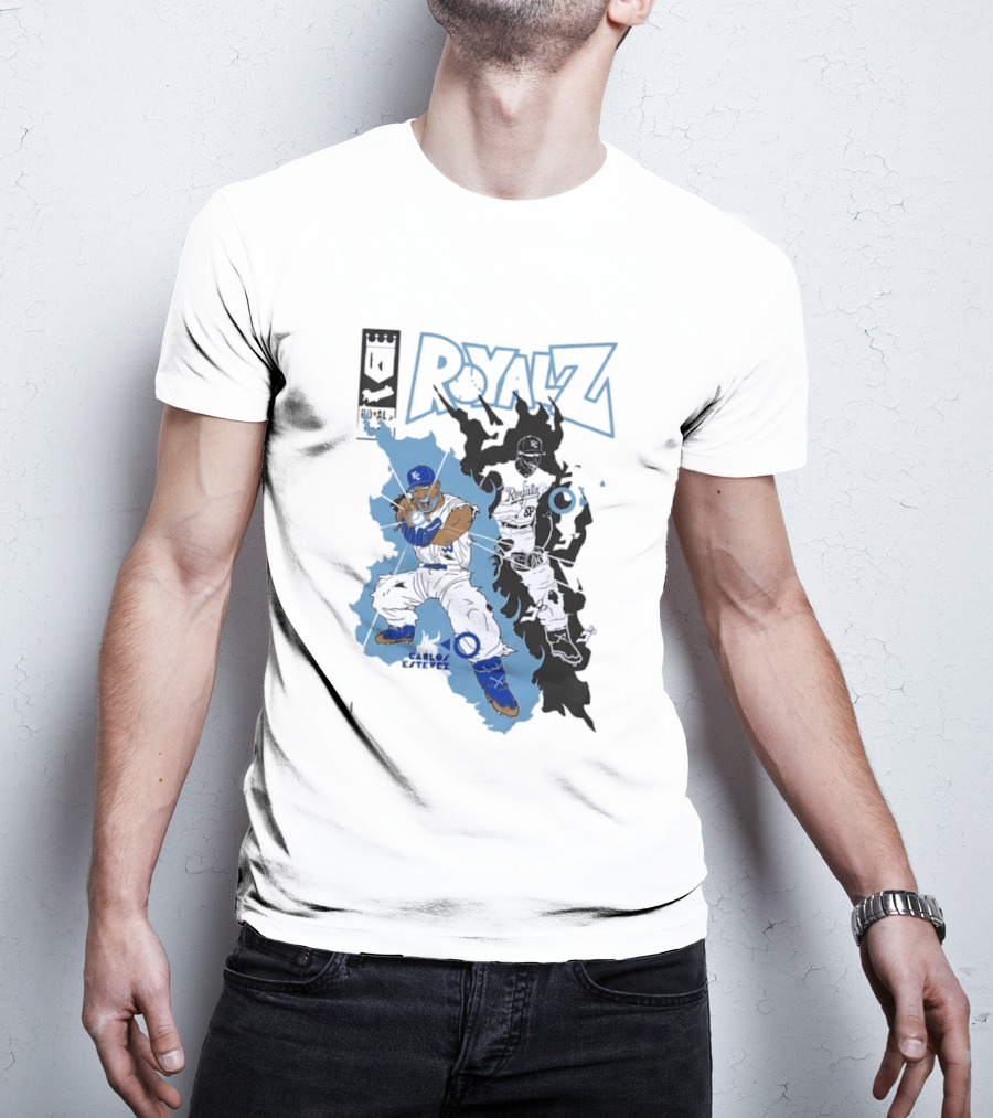 Kansas City Royals Dragon Balls Anime Crossover 2026 Carlos Estevez T-Shirt