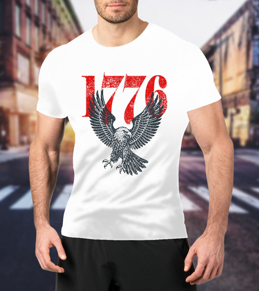 1776 250th Anniversary Bald Eagle USA T-Shirt