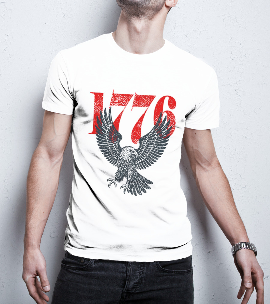 1776 250th Anniversary Bald Eagle USA T-Shirt