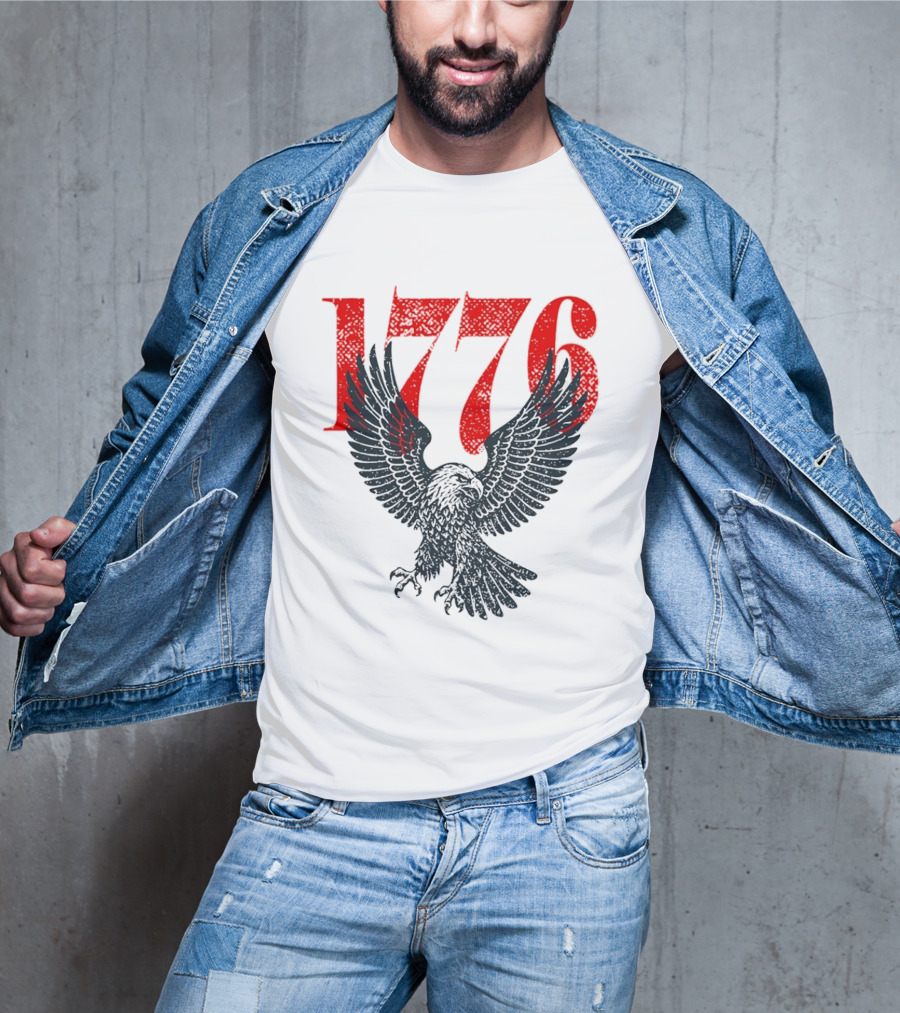 1776 250th Anniversary Bald Eagle USA T-Shirt