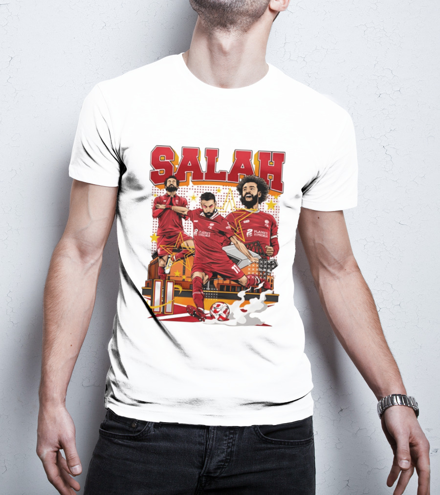 Mohamed Salah Liverpool FC Planet Euphoria Premier League T-Shirt