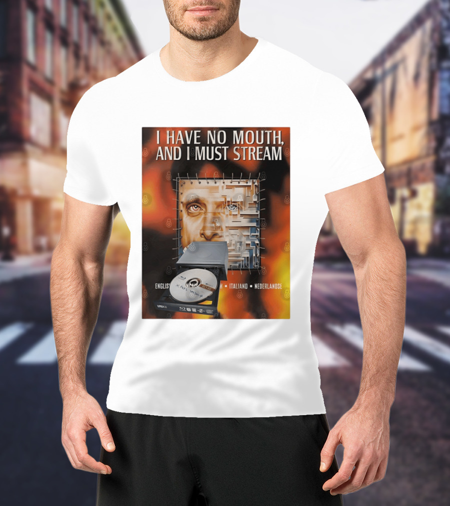 I Have No Mouth And I Must Stream Disc Drive Maze T-Shirt