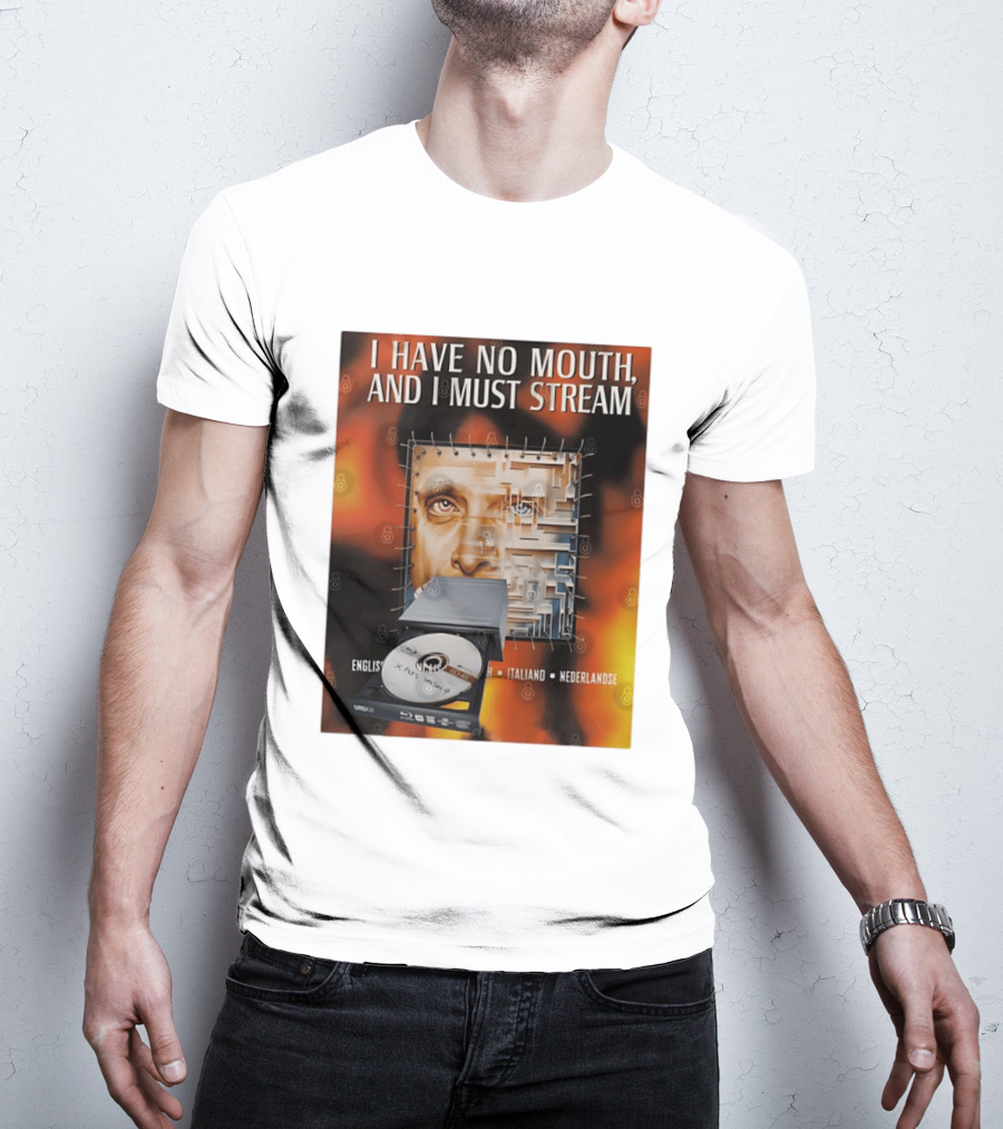 I Have No Mouth And I Must Stream Disc Drive Maze T-Shirt