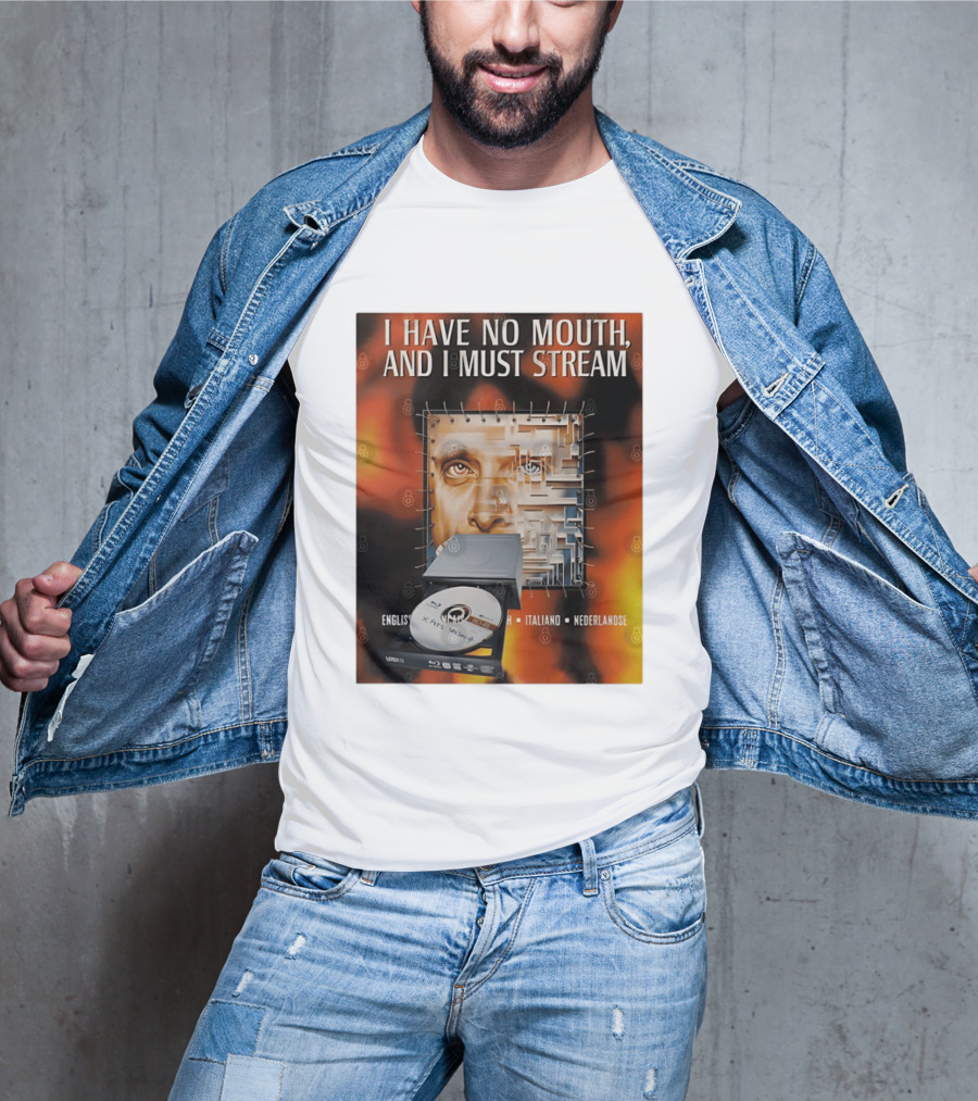 I Have No Mouth And I Must Stream Disc Drive Maze T-Shirt