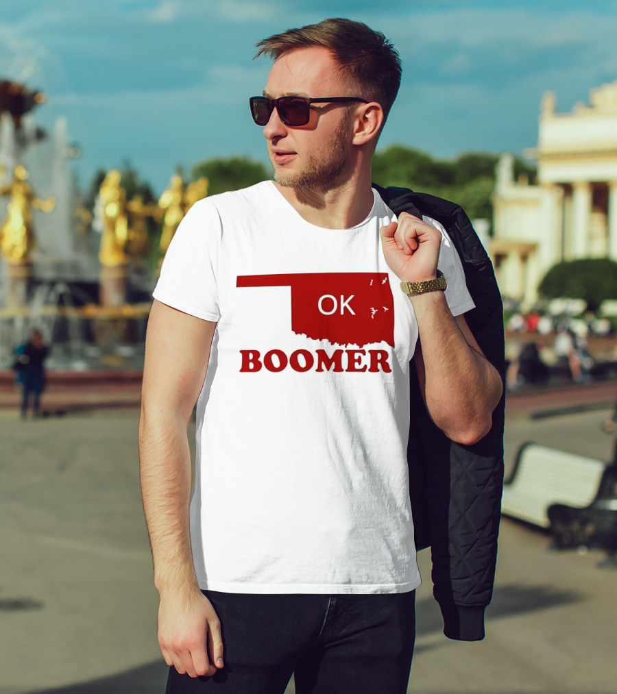 Oklahoma State OK Boomer Map T-Shirt