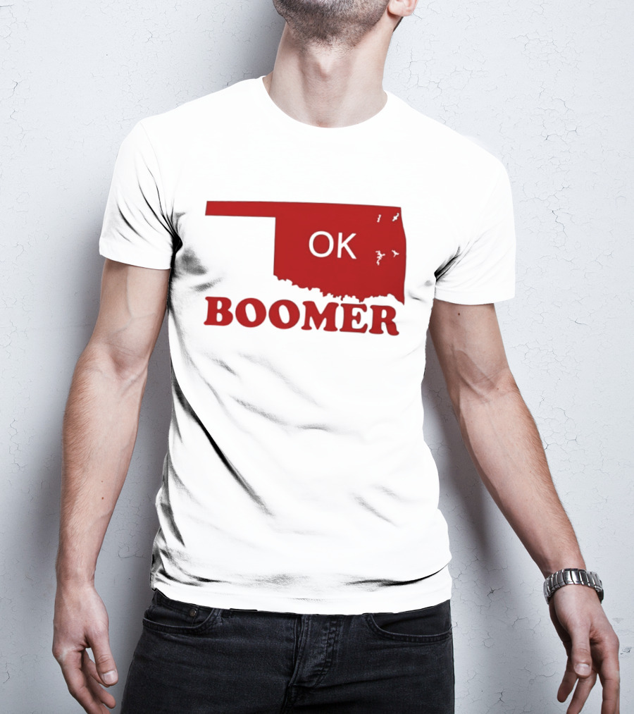 Oklahoma State OK Boomer Map T-Shirt