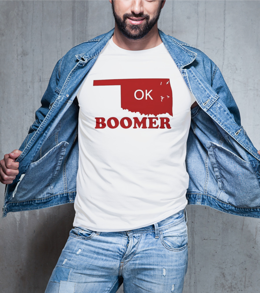 Oklahoma State OK Boomer Map T-Shirt