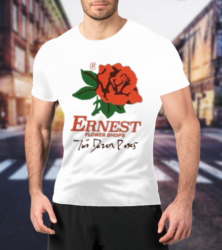Ernest Flower Shops Two Dozen Roses Rose T-Shirt