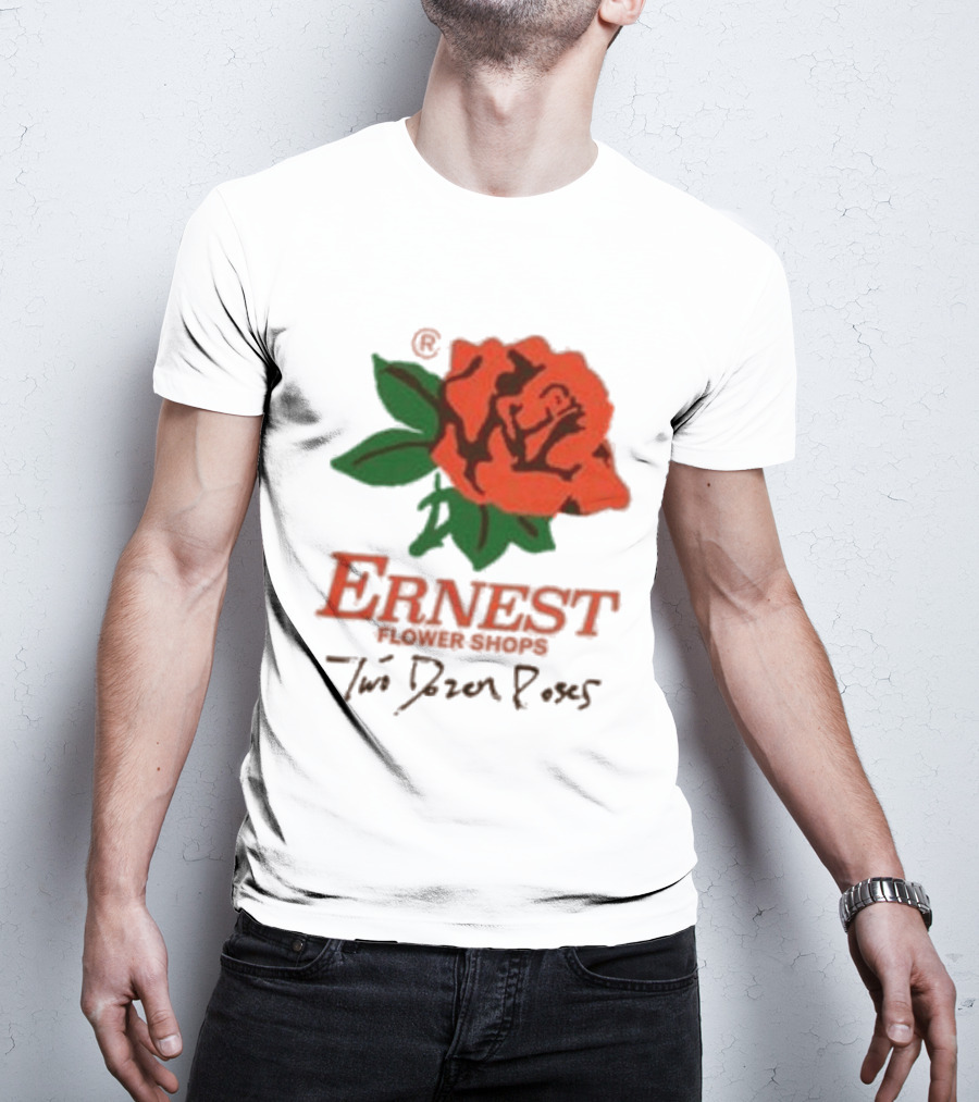 Ernest Flower Shops Two Dozen Roses Rose T-Shirt