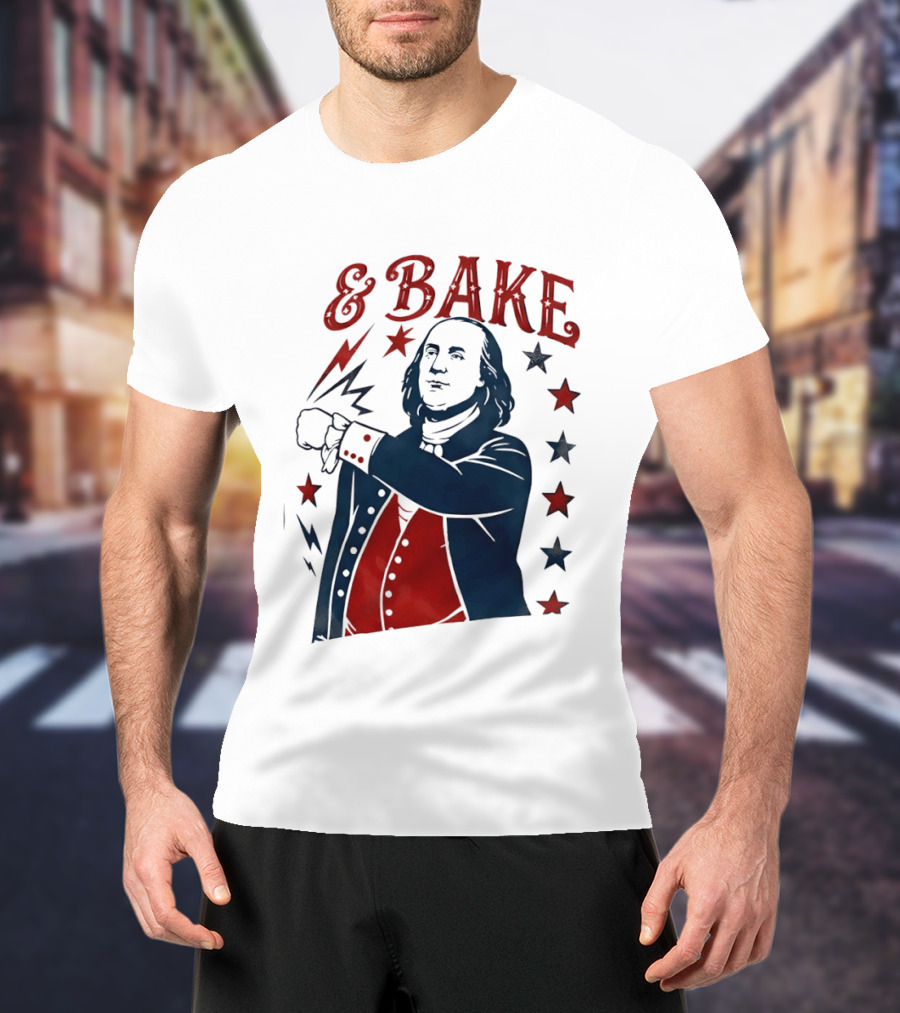 George Washington 4th Of July Bake American 250th Celebration T-Shirt
