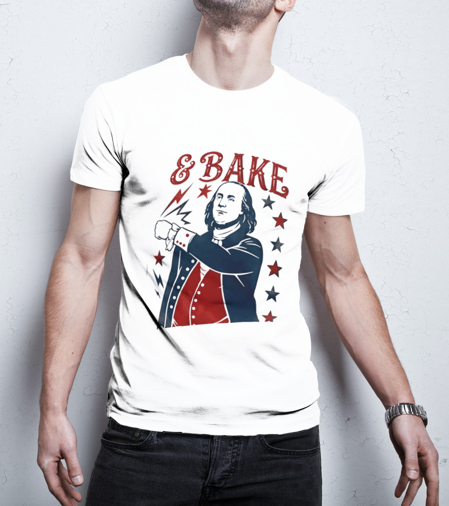George Washington 4th Of July Bake American 250th Celebration T-Shirt