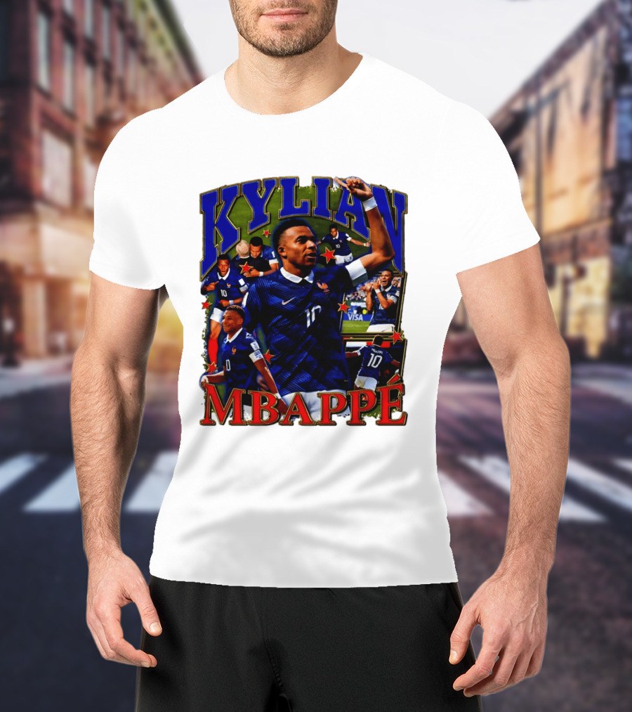 Kylian Mbappe France National Team Star Player Highlights Number 10 T-Shirt
