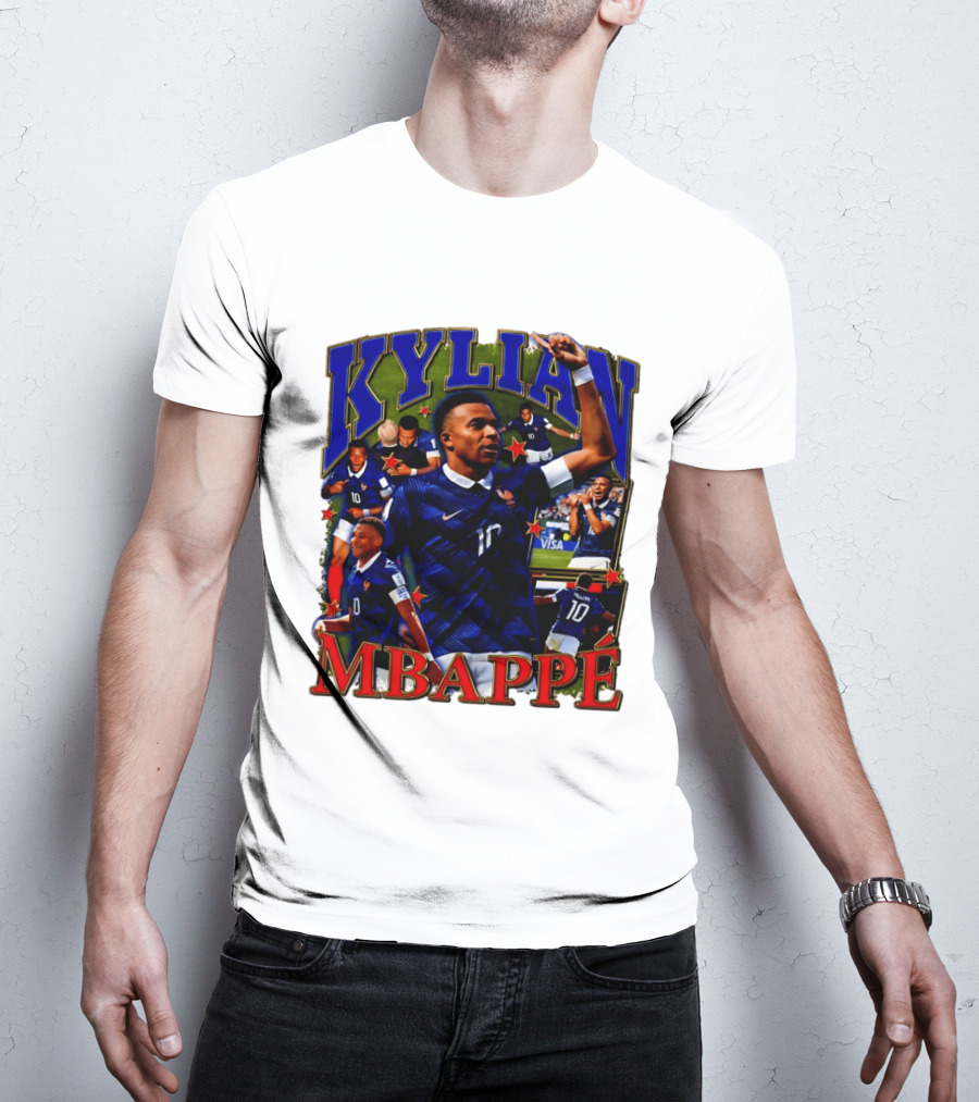 Kylian Mbappe France National Team Star Player Highlights Number 10 T-Shirt