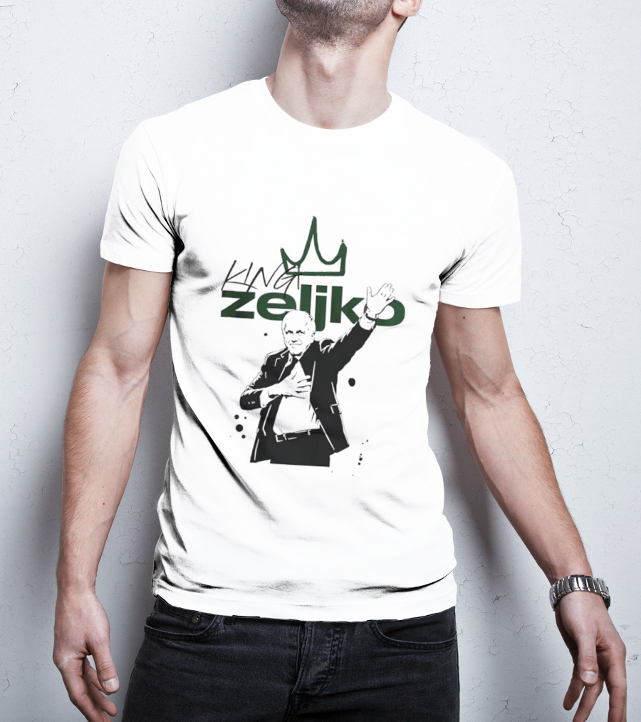 King Zeljko Obradovic Legendary Coach Iconography T-Shirt