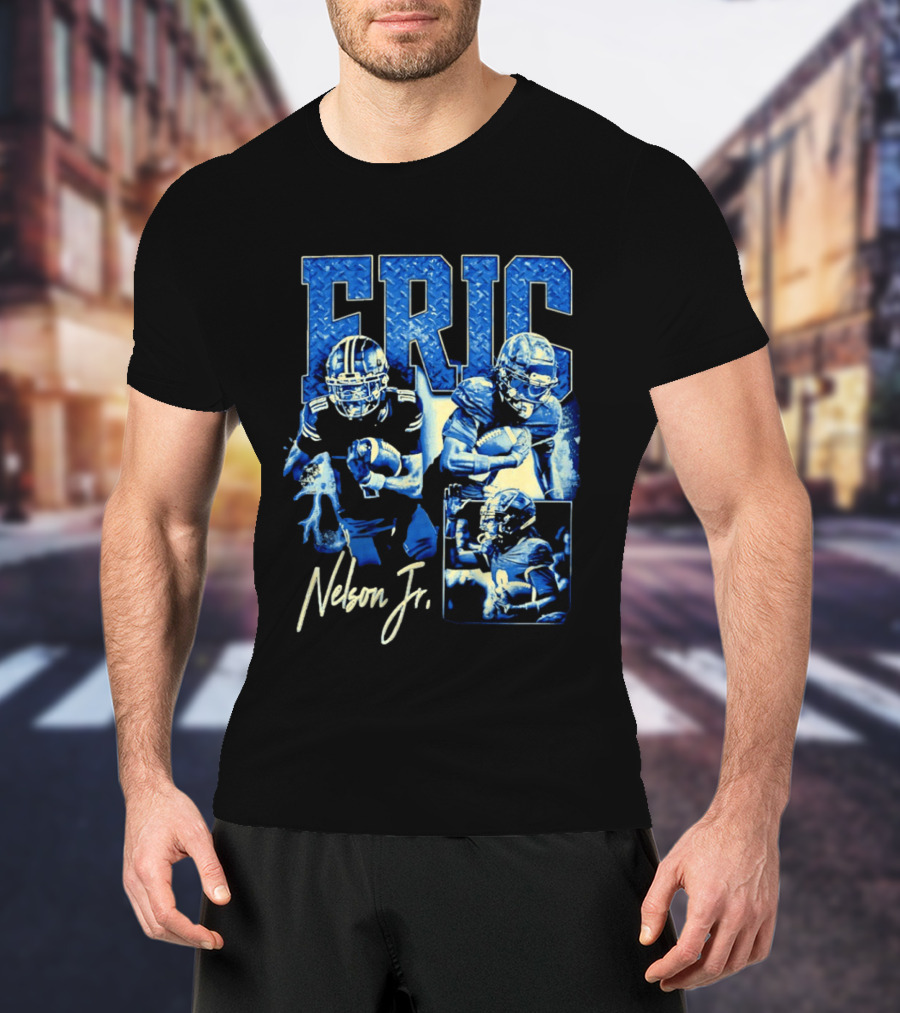 Eric Nelson Jr Football Wildcats New Hampshire T-Shirt