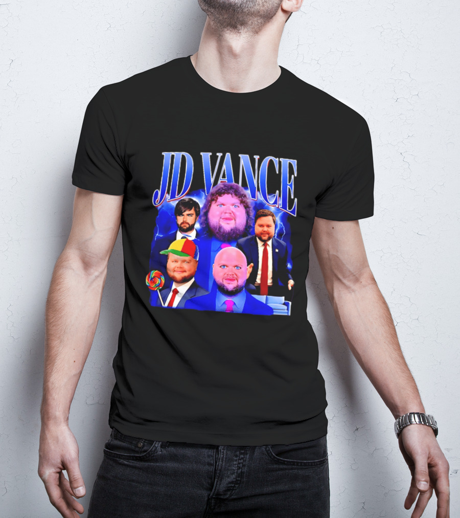 JD Vance Meme Collage Satire Politician Lollipop T-Shirt