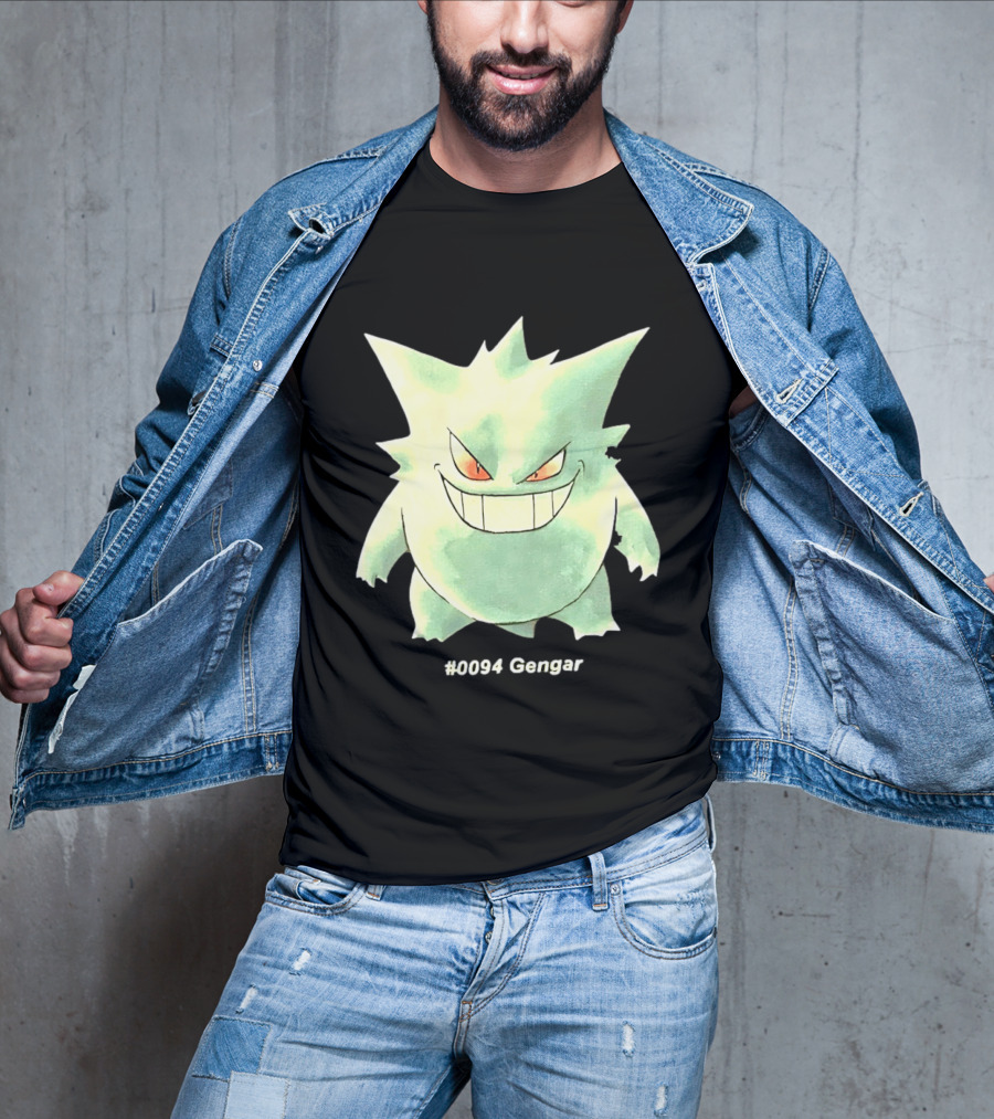 Gengar Pokemon 0094 Shadow Pokemon Ghost Type T-Shirt