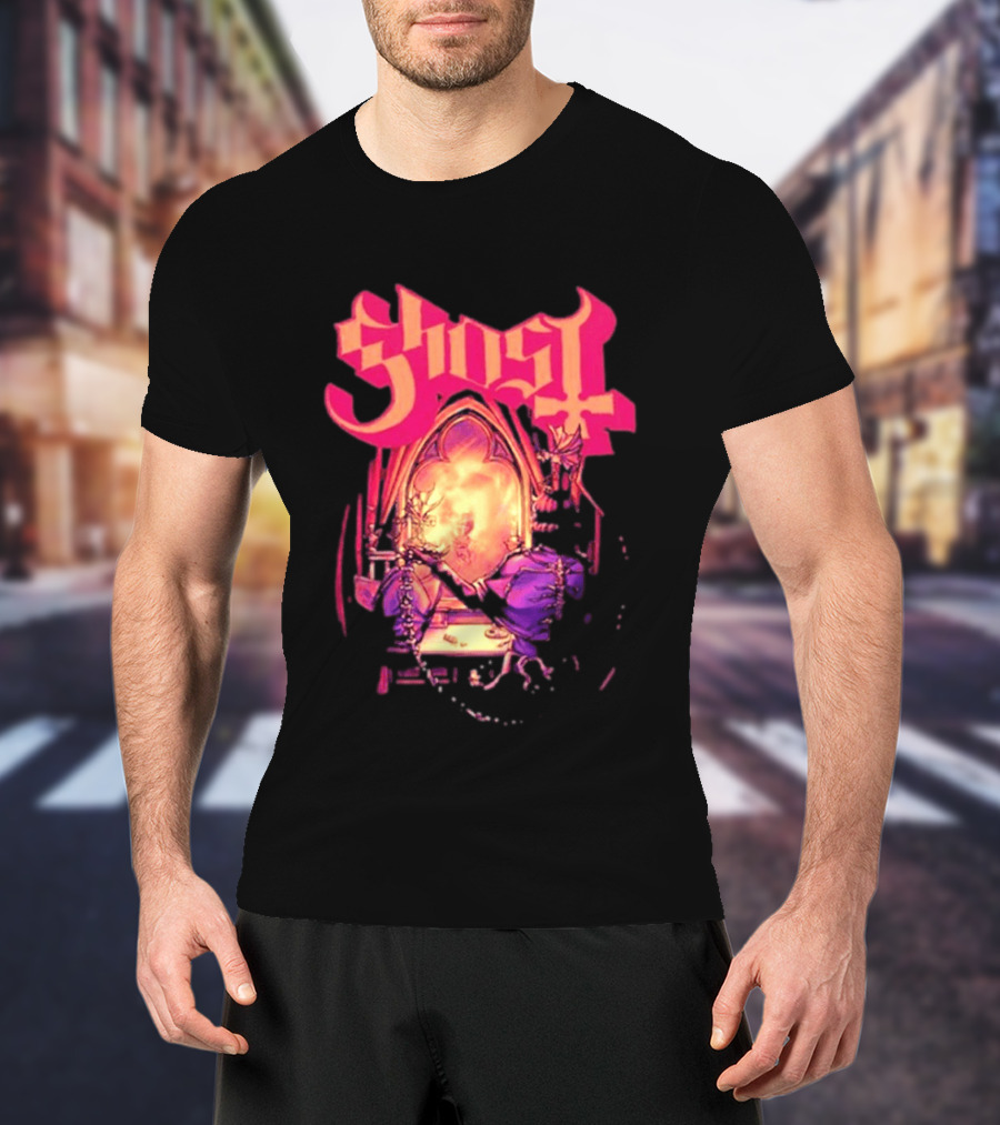 Ghost Band Summer 2026 Exclusive Dressing Room Gothic Mirror T-Shirt
