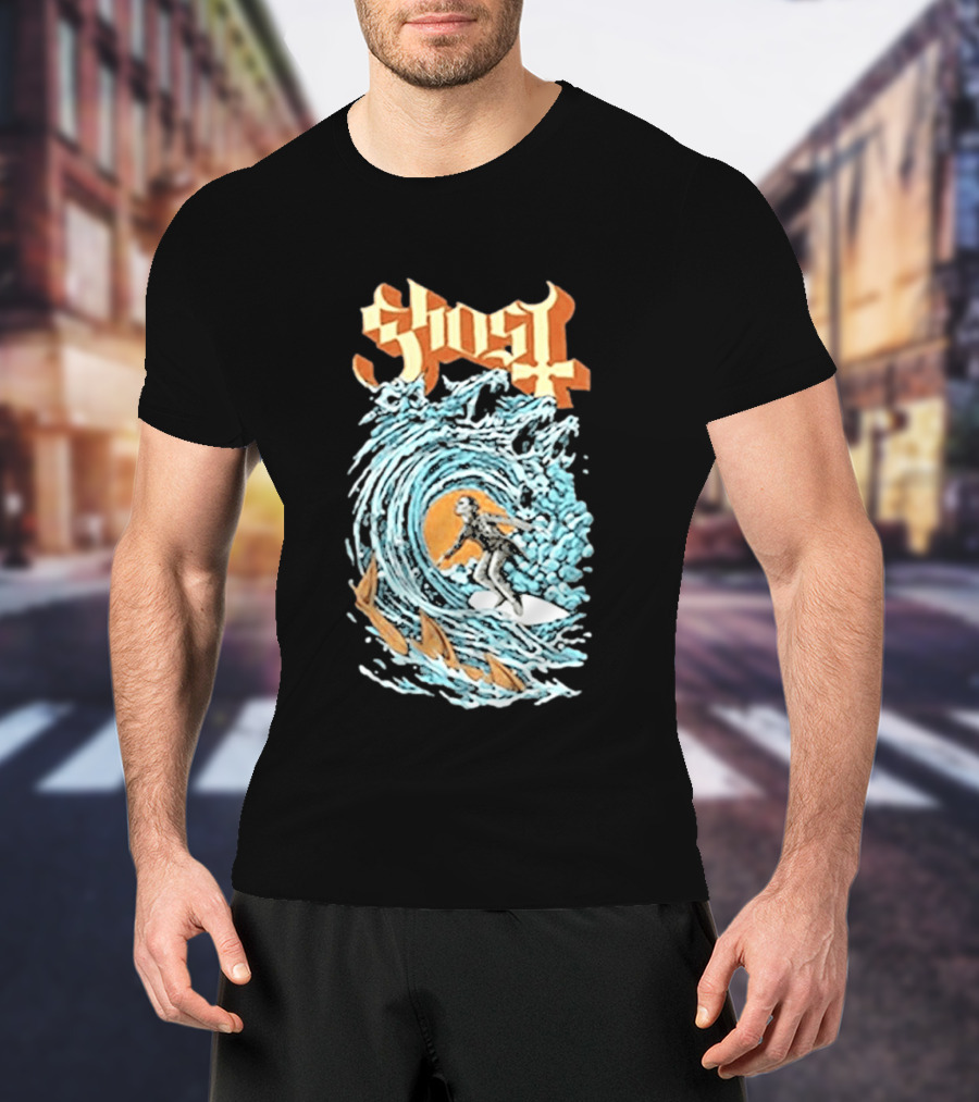 Ghost Band Summer 2026 Exclusive Papa Surf Muscle Wave T-Shirt