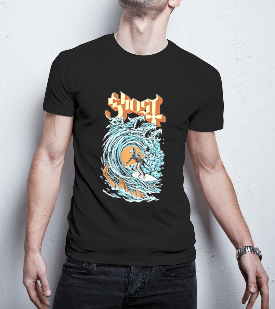 Ghost Band Summer 2026 Exclusive Papa Surf Muscle Wave T-Shirt