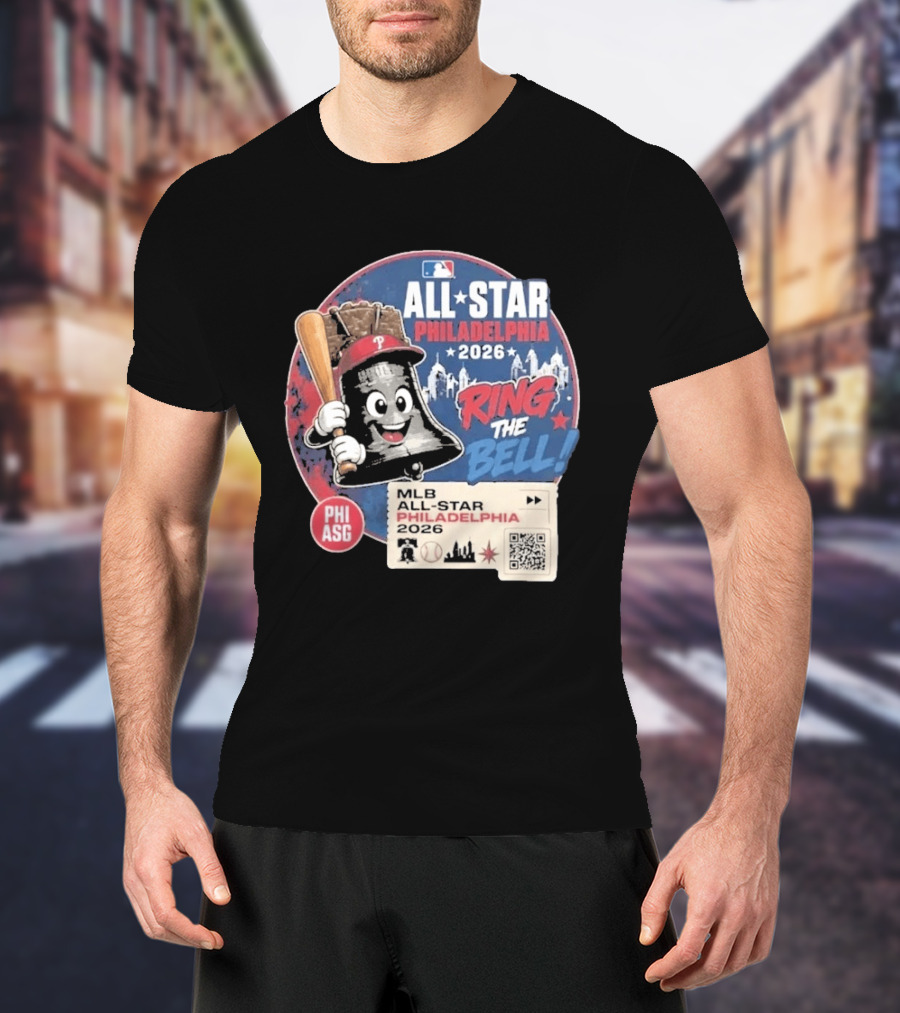 Philadelphia MLB All Star Game 2026 Ring The Bell Liberty Bell Baseball T-Shirt