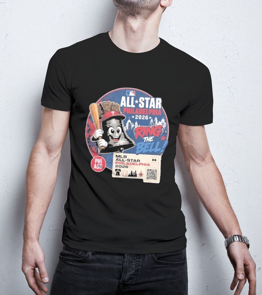 Philadelphia MLB All Star Game 2026 Ring The Bell Liberty Bell Baseball T-Shirt