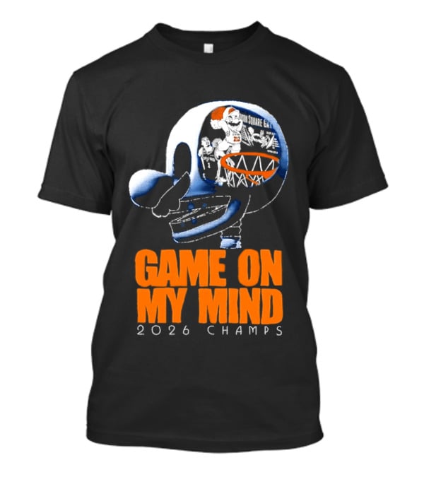 NY Knicks Mario Game On My Mind 2026 Champs T-Shirt
