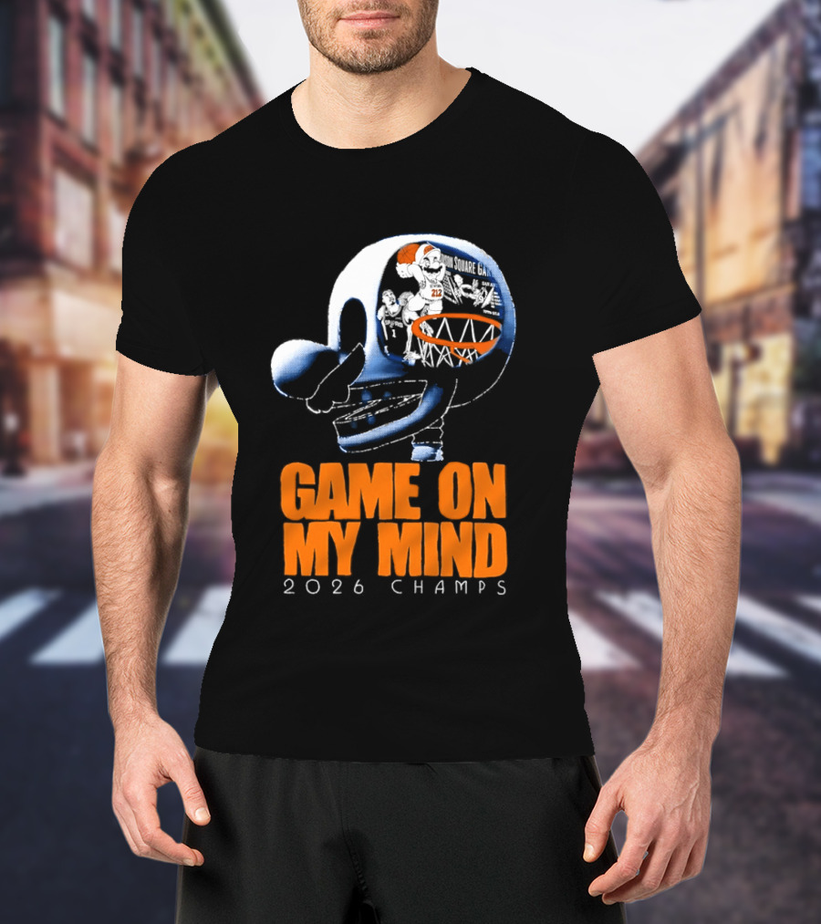 NY Knicks Mario Game On My Mind 2026 Champs T-Shirt