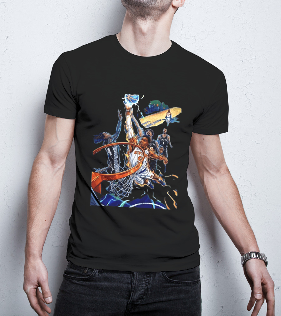 NBA Dunk NYC Knicks 2026 Showdown Championship Playoffs T-Shirt
