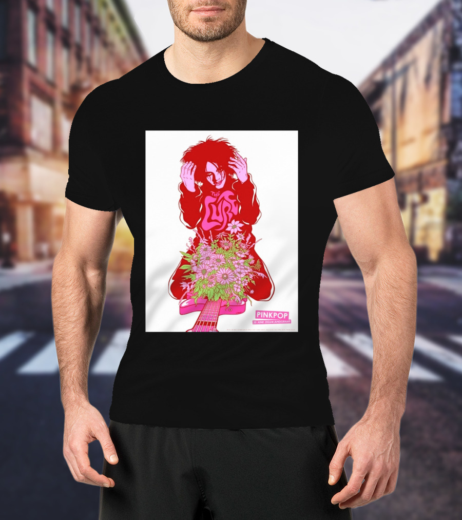 The Cure Pinkpop Festival Landgraaf Netherlands 20 June 2026 Exclusive Flowers And Guitar T-Shirt