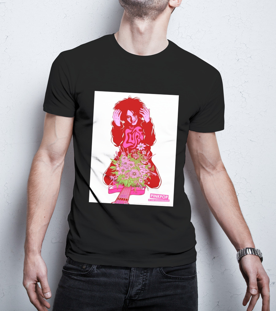 The Cure Pinkpop Festival Landgraaf Netherlands 20 June 2026 Exclusive Flowers And Guitar T-Shirt