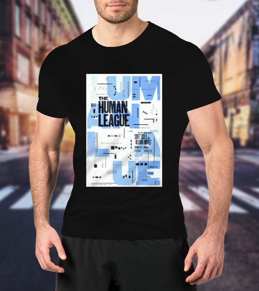 The Human League Soft Cell Alison Moyet June 21 2026 Nashville T-Shirt