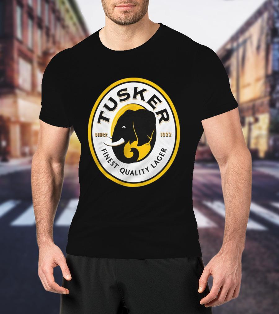 Tusker Elephant Finest Quality Lager Since 1922 T-Shirt