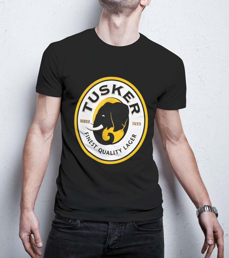 Tusker Elephant Finest Quality Lager Since 1922 T-Shirt