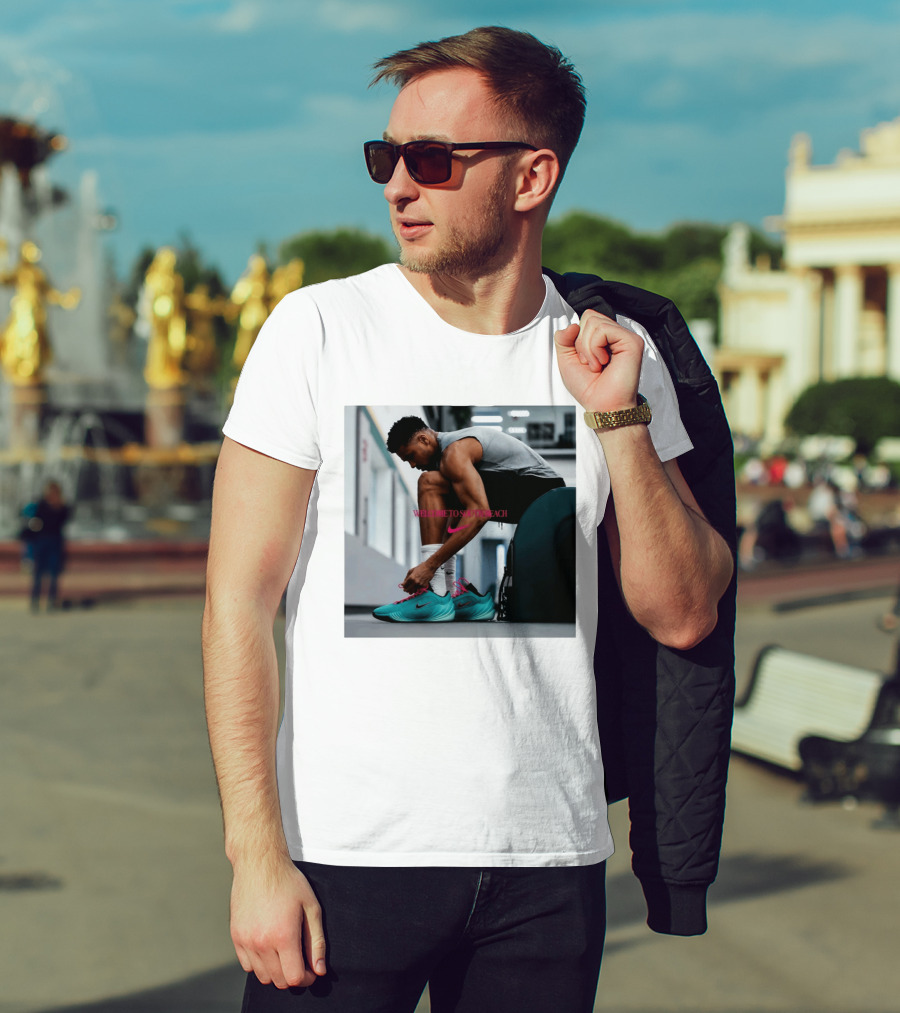 Nike Giannis Antetokounmpo Welcome To South Beach Milwaukee Bucks T-Shirt