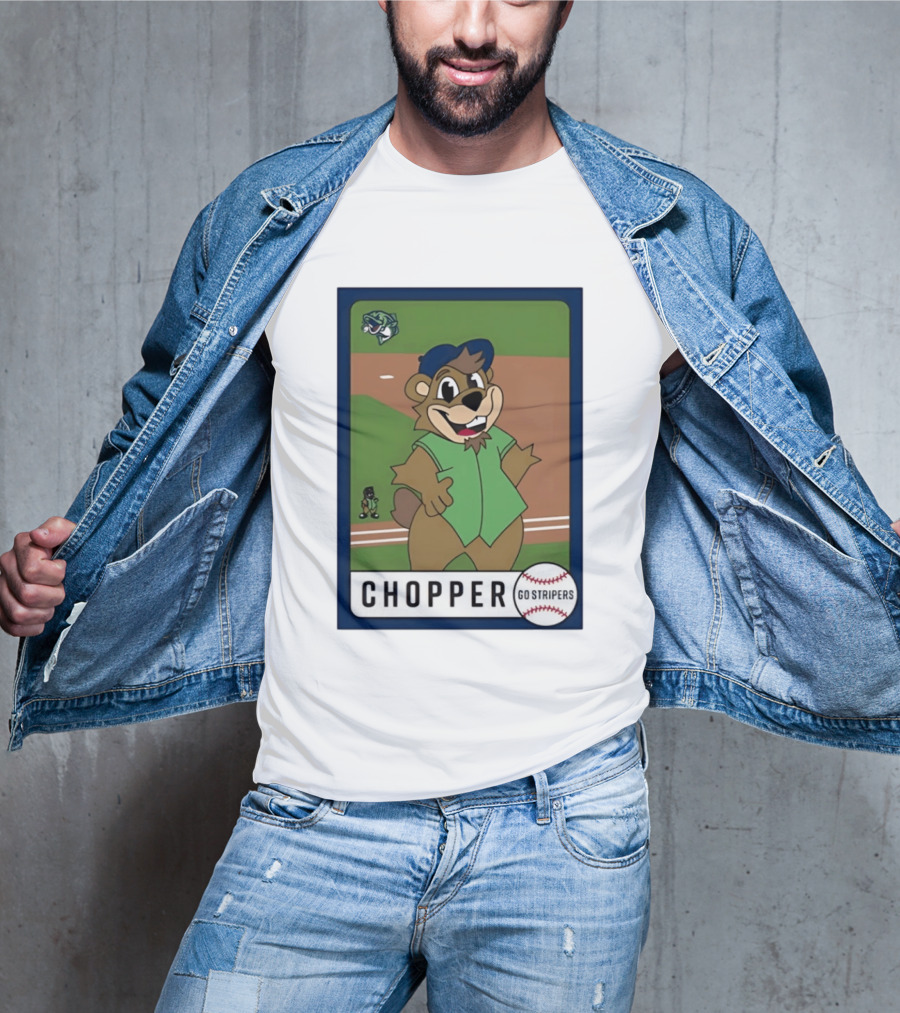 Chopper Gwinnett Stripers Baseball Card Go Stripers T-Shirt