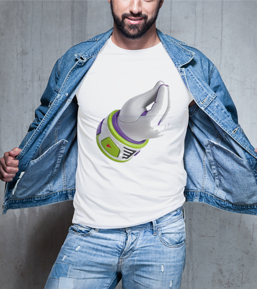 Buzz's Italian Hand Gesture Spacesuit Sleeve T-Shirt