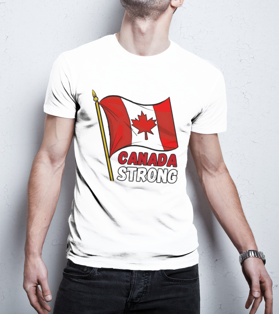 Canada Strong Maple Leaf Flag Pride T-Shirt