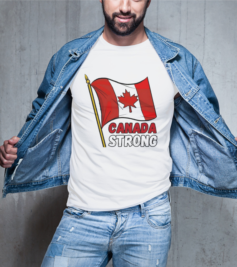 Canada Strong Maple Leaf Flag Pride T-Shirt