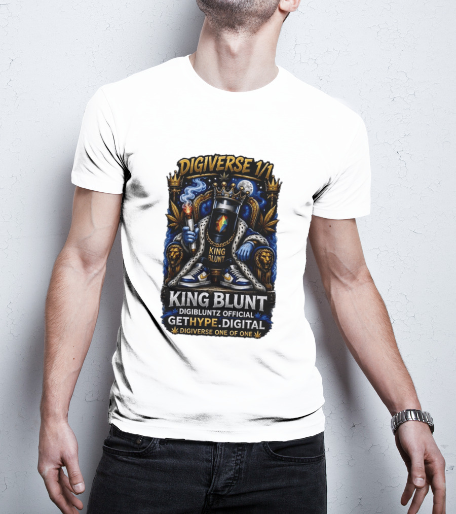 Digiverse 1 1 King Blunt GetHype Digibluntz Official Digital One Of One T-Shirt