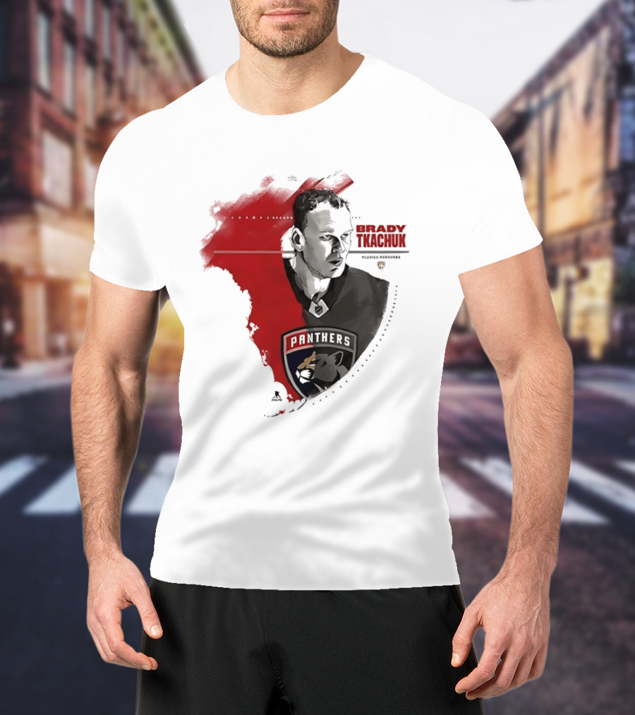 Florida Panthers Brady Tkachuk Portrait State Of Florida T-Shirt