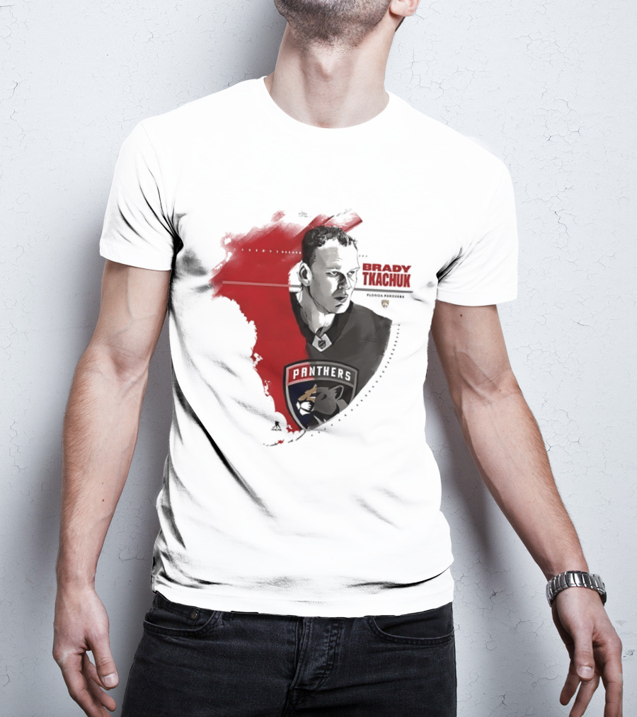Florida Panthers Brady Tkachuk Portrait State Of Florida T-Shirt